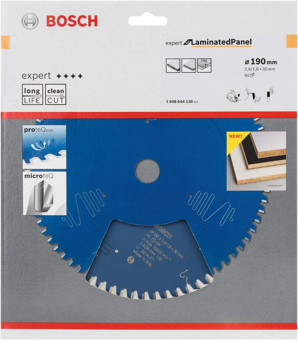 Cirkularna testera za ivericu 190x30x2,6mm, 60ATB Bosch (2608644130)