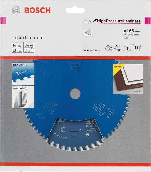 Bosch list kružne testere Expert for High Pressure Laminate 165 x 20 x 2,6 mm, 48 - 2608644133