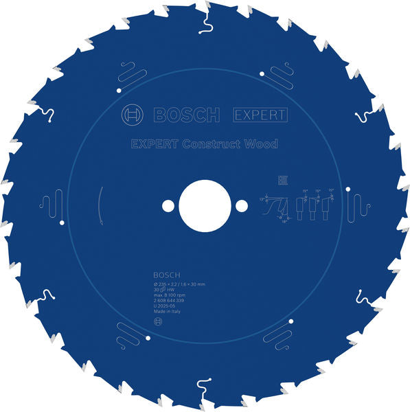 BOSCH EXPERT Construct Wood list kružne testere, 235×2,2/1,6×30 mm, T30 - (2608644339)-SBT Alati Beograd