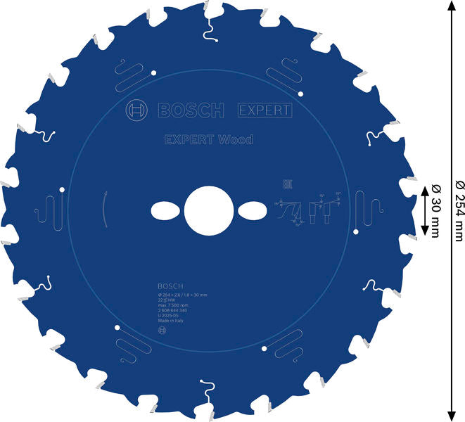 BOSCH EXPERT Wood list kružne testere, 254×2,6/1,8×30 mm, T22 - (2608644340)-SBT Alati Beograd