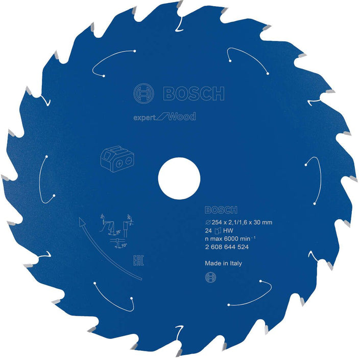 Expert for Wood list kružne testere za akumulatorske testere 254x2,1x30 T24