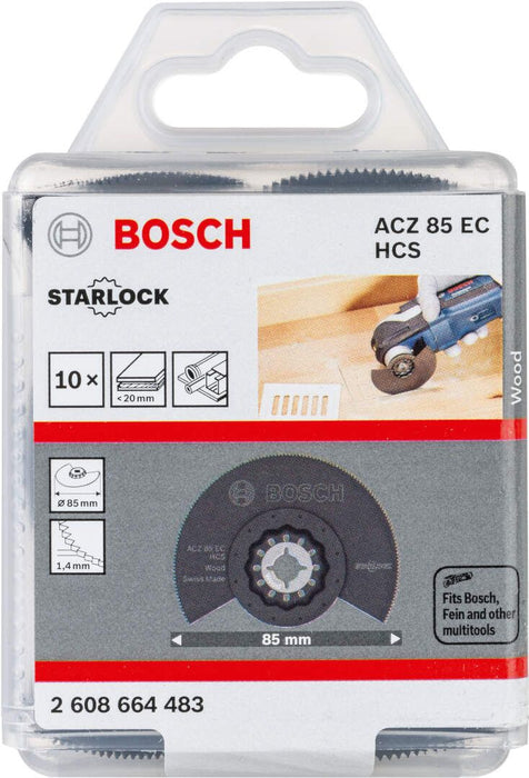 Bosch HCS segmentni list testere ACZ 85 EC Wood 85 mm - pakovanje od 10 komada - 2608664483