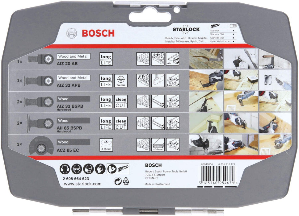 Bosch 7-delni Starlock set za drvo - 2608664623