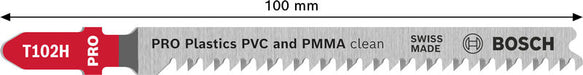 BOSCH PRO Plastics PVC clean T102H list ubodne testere, 100 mm, 3 kom. - Set listova testere RBP- 3ER T 102 H (2608667050)-SBT Alati Beograd