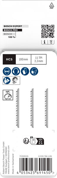 BOSCH PRO Plastics PVC clean T102H list ubodne testere, 100 mm, 3 kom. - Set listova testere RBP- 3ER T 102 H (2608667050)-SBT Alati Beograd