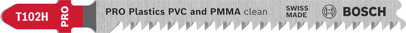 BOSCH PRO Plastics PVC clean T102H list ubodne testere, 100 mm, 5 kom. - Set listova testere RBP- 5ER T 102 H (2608667051)-SBT Alati Beograd