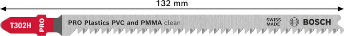 BOSCH PRO Plastics PVC clean T302H list ubodne testere, 132 mm, 5 kom. - Set listova testere RBP- 5ER T 302 H (2608667053)-SBT Alati Beograd