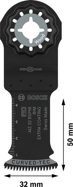BOSCH PRO AIZ 32 BSPIB list testere za uranjajuće rezove, 32×50 mm, 5 kom. - List testere za uranjanje RB - 5ER AIZ32 (2608669071)-SBT Alati Beograd