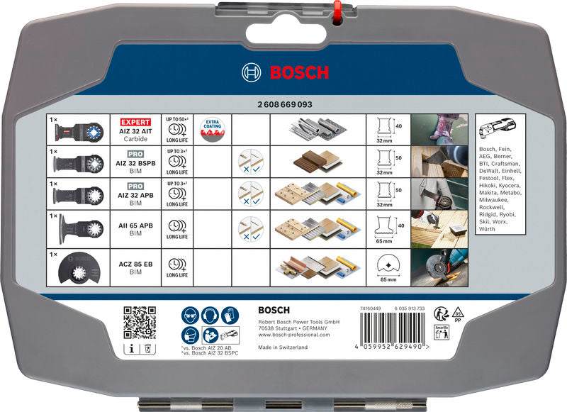 BOSCH Komplet za sečenje, 5 kom. - Komplet pribora BMX–5ER Cutting Set TU1 (2608669093)-SBT Alati Beograd