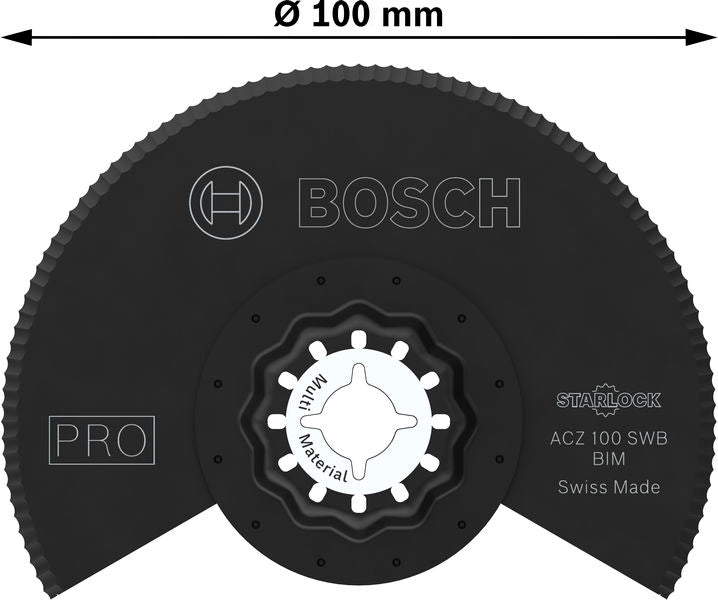 BOSCH PRO ACZ 100 SWB list testere za višenamenski alat, 100 mm - Segment lista testere RB - 1ER ACZ100 SW (2608669123)-SBT Alati Beograd