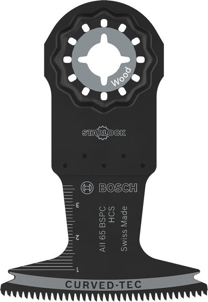 BOSCH List testere za sečenje drveta AII 65 BSPC, Starlock, 65×40 mm, 5 delova - List testere za uranjanje RB - 5ER AII 6 (2608669259)-SBT Alati Beograd