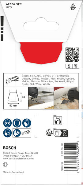 BOSCH List testere za sečenje raznih materijala ATZ 52 SFC, Starlock, 52×40 mm - Lopatica RB - 1ER ATZ 52 SFC (2608669270)-SBT Alati Beograd