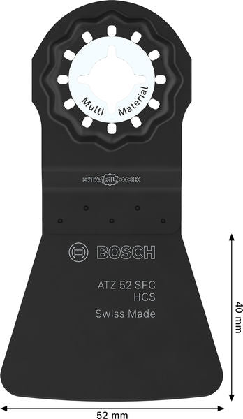 BOSCH List testere za sečenje raznih materijala ATZ 52 SFC, Starlock, 52×40 mm - Lopatica RB - 1ER ATZ 52 SFC (2608669270)-SBT Alati Beograd