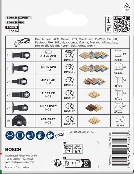 BOSCH Wood and Soft Metal komplet, 9 kom. - Komplet pribora RBB- 9ER SET OMT W&SM TU (2608669335)-SBT Alati Beograd