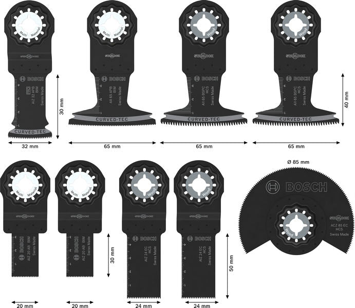 BOSCH Wood and Soft Metal komplet, 9 kom. - Komplet pribora RBB- 9ER SET OMT W&SM TU (2608669335)-SBT Alati Beograd