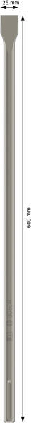 BOSCH PRO SDS max-4C pljosnato dleto, 25×600 mm, 5 kom. - SEKAČ SDS-MAX RAVNI 25x600 mm 5 kom (2608690126)-SBT Alati Beograd