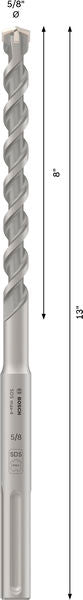BOSCH PRO SDS max-4 Hammer Drill Bit, 5/8" x 8" x 13" - Burgija čekić SDS-maks. max-4 5/8"x13" (2608706812)-SBT Alati Beograd
