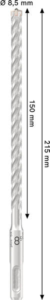 BOSCH PRO SDS plus-5X burgija za udarne bušilice, 8,5×150×215 mm - Burgija čekić SDS-plus 5X 8.5X150X215 (2608707236)-SBT Alati Beograd