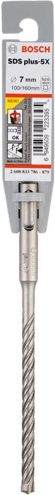 Bosch hamer burgija SDS-plus-5X 7 x 100 x 160 mm pakovanje od 1 komada - 2608833786