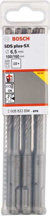 Bosch hamer burgija SDS-plus-5X 6,5 x 100 x 160 mm pakovanje od 10 komada - 2608833894