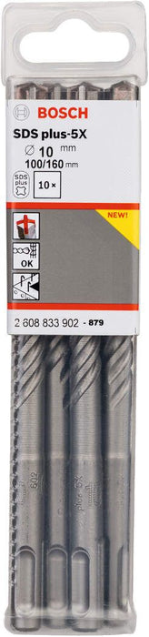 Bosch hamer burgija SDS-plus-5X 10 x 100 x 160 mm pakovanje od 10 komada - 2608833902