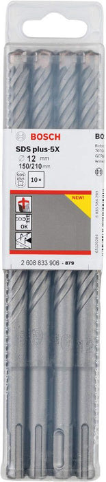Bosch hamer burgija SDS-plus-5X 12 x 150 x 210 mm pakovanje od 10 komada - 2608833906