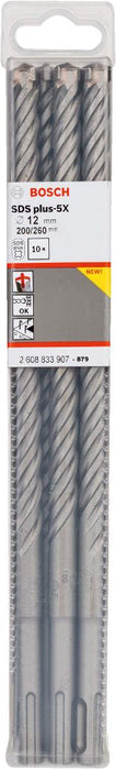 Bosch hamer burgija SDS-plus-5X 12 x 200 x 260 mm pakovanje od 10 komada - 2608833907