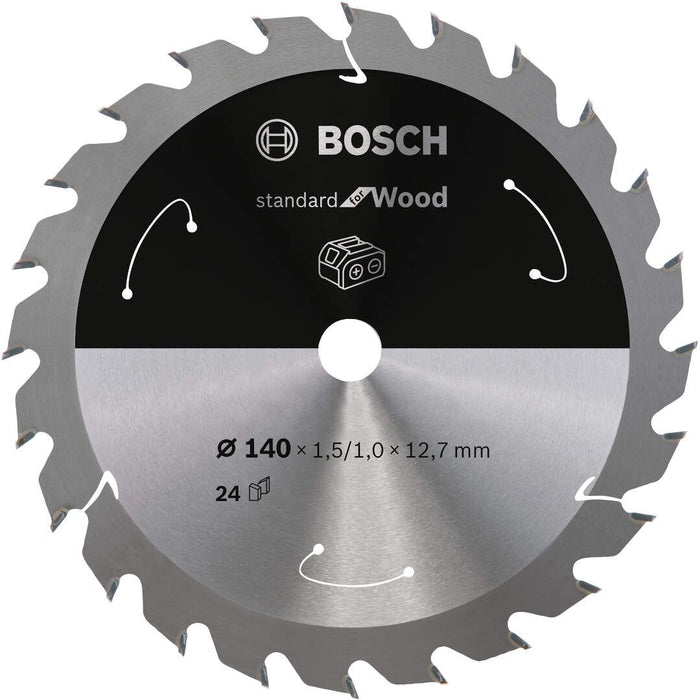 Standard for Wood list kružne testere za akumulatorske testere 140x1,5x12,7 T24