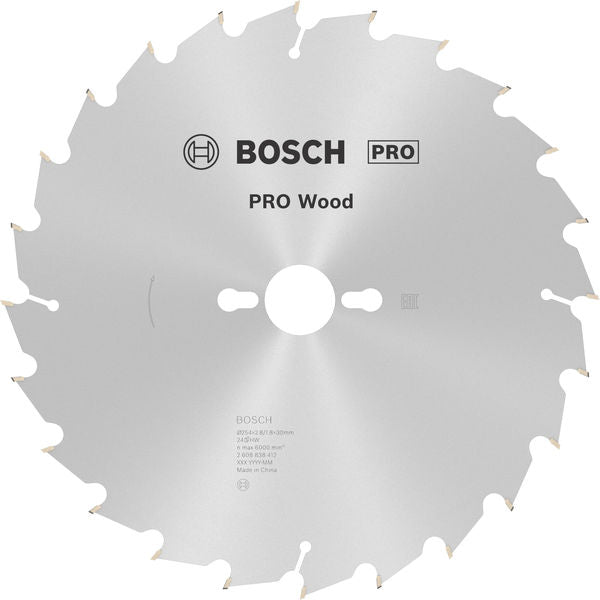 BOSCH PRO Wood list kružne testere, 254×2,8×30 mm, T24 - List kružne testere MPP (2608838412)-SBT Alati Beograd