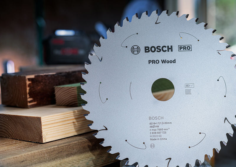 BOSCH PRO Wood list akumulatorske kružne testere, 254×2,2×30 mm, T48 - Standard for Wood 254X2.2/1.6X30 T48 (2608842239)-SBT Alati Beograd
