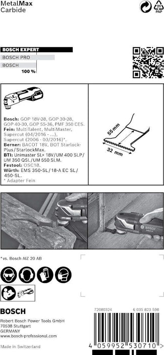 Bosch EXPERT MetalMax PAIZ 32 AIT list testere za multifunkcionalne alate od 50x32 mm - 2608900019