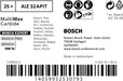 Bosch EXPERT MultiMax AIZ 32 APIT list testere za multifunkcionalne alate od 32 mm, 1 deo - 2608900027