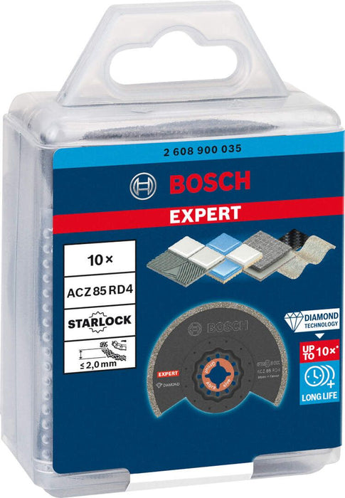 Bosch EXPERT Grout Segment Blade ACZ 85 RD4 list testere za multifunkcionalne alate od 85 mm, 10 delova - 2608900035