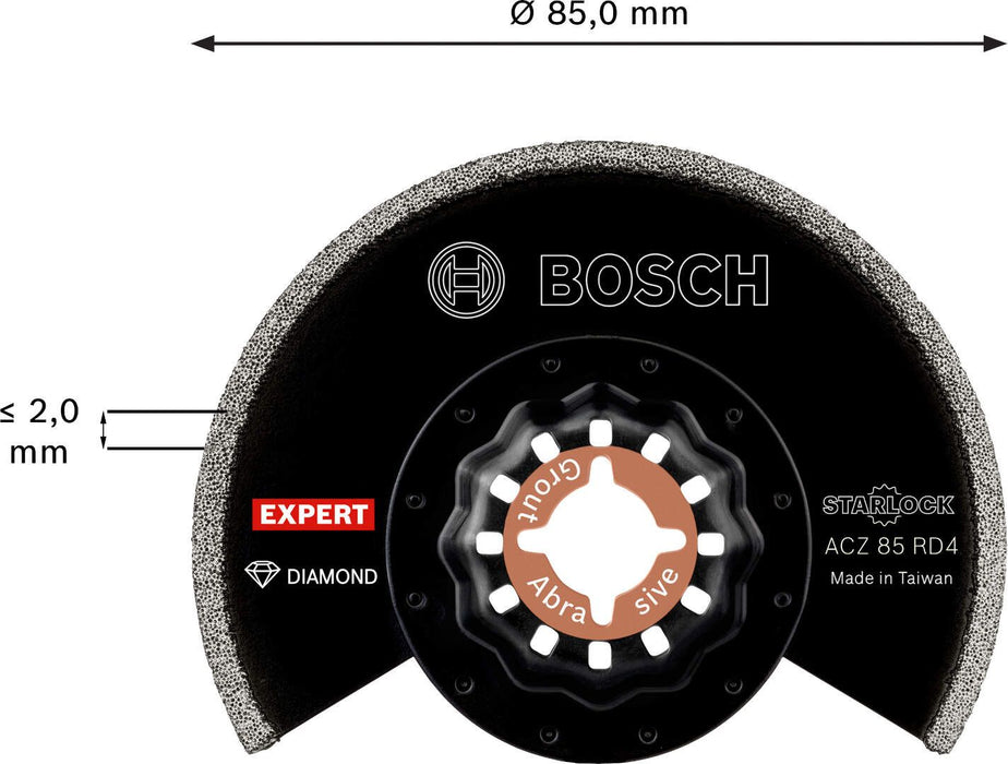 Bosch EXPERT Grout Segment Blade ACZ 85 RD4 list testere za multifunkcionalne alate od 85 mm, 10 delova - 2608900035