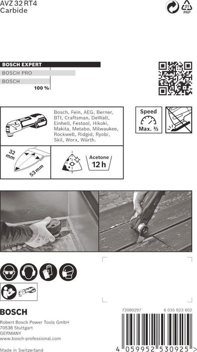 Bosch EXPERT Sanding Finger Coarse AVZ 32 RT4 brusna ploča za multifunkcionalne alate od 32 x 50 mm - 2608900040