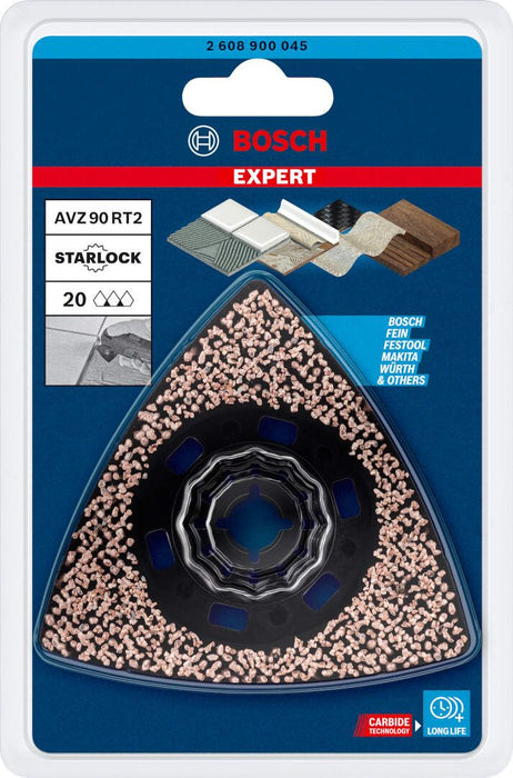 Bosch EXPERT Sanding Plate AVZ 90 RT2 list testere za višenamenske alate od 90 mm - 2608900045