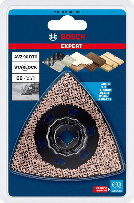 Bosch EXPERT Sanding Plate AVZ 90 RT6 list testere za višenamenske alate od 90 mm - 2608900049