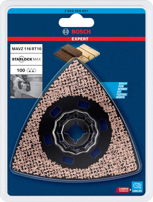 Bosch EXPERT Sanding Plate MAVZ 116 RT10 list testere za višenamenske alate od 116 mm - 2608900051