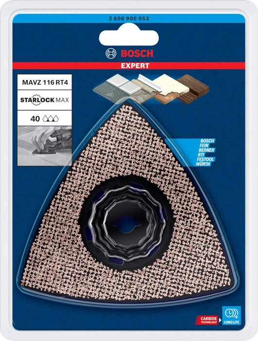 Bosch EXPERT Sanding Plate MAVZ 116 RT4 list testere za višenamenske alate od 116 mm - 2608900053