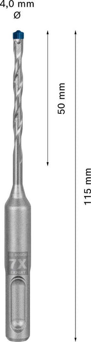 Bosch EXPERT SDS plus-7X burgija za udarne bušilice od 4 x 50 x 115 mm - 2608900057