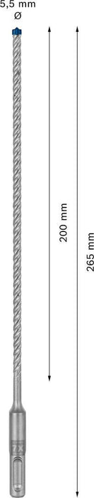 Bosch EXPERT SDS plus-7X burgija za udarne bušilice od 5,5 x 200 x 265 mm - 2608900068