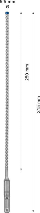 Bosch EXPERT SDS plus-7X burgija za udarne bušilice od 5,5 x 250 x 315 mm - 2608900069