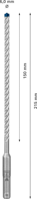 Bosch EXPERT SDS plus-7X burgija za udarne bušilice od 6 x 150 x 215 mm - 2608900073