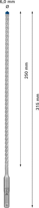 Bosch EXPERT SDS plus-7X burgija za udarne bušilice od 6 x 250 x 315 mm - 2608900075