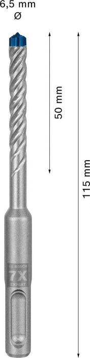 Bosch EXPERT SDS plus-7X burgija za udarne bušilice od 6,5 x 50 x 115 mm - 2608900077