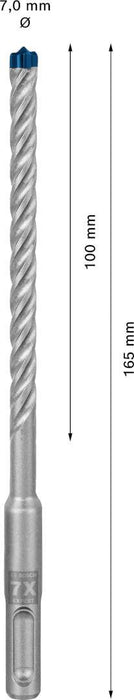 Bosch EXPERT SDS plus-7X burgija za udarne bušilice od 7x100x165 mm - 2608900084