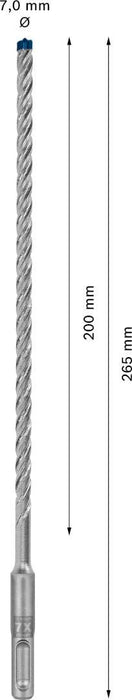 Bosch EXPERT SDS plus-7X burgija za udarne bušilice od 7 x 200 x 265 mm - 2608900086