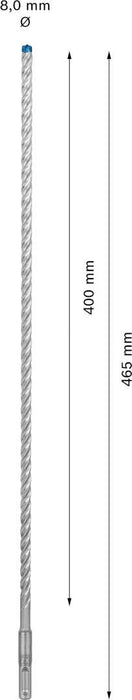 Bosch EXPERT SDS plus-7X burgija za udarne bušilice od 8 x 400 x 465 mm - 2608900093