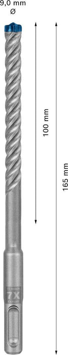 Bosch EXPERT SDS plus-7X burgija za udarne bušilice od 9 x 100 x 165 mm - 2608900094