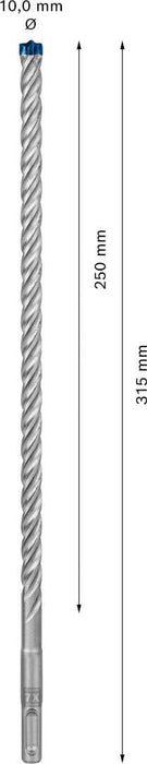 Bosch EXPERT SDS plus-7X burgija za udarne bušilice od 10x250x315 mm - 2608900100